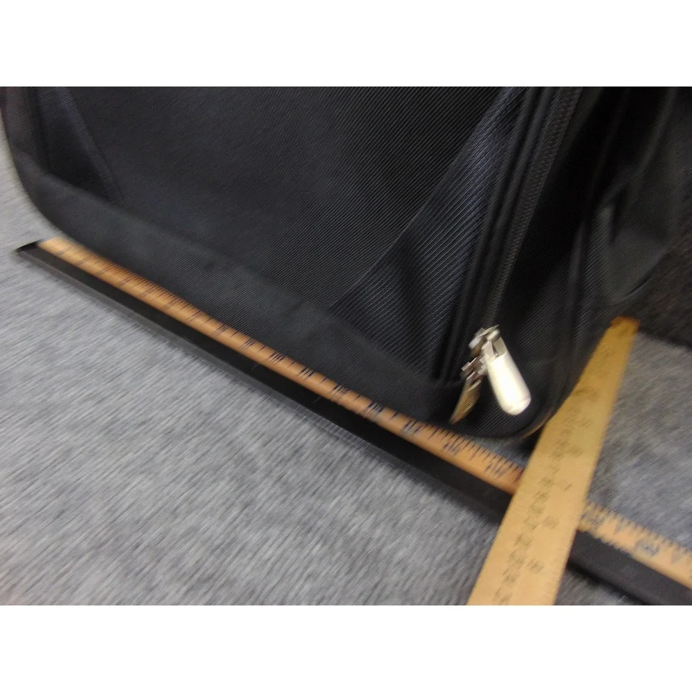 Protege Rolling Underseat Bag Mens Black Solid Travel Carry On Luggage 7117010